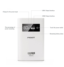 Pin dự phòng Pisen LCD Power Station 10000mAh chính hãng 100%