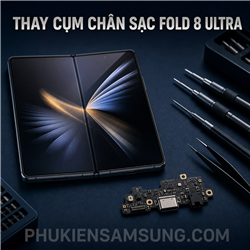 Thay cụm chân sạc Samsung Galaxy Fold 8 Ultra