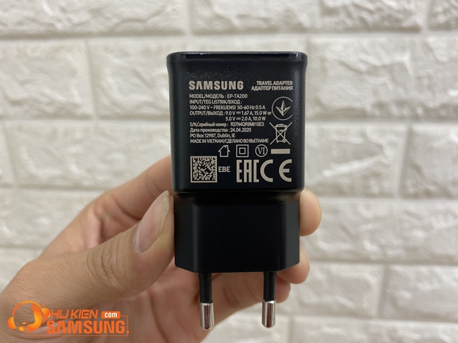 Bộ cáp sạc Galaxy A32 chính hãng Samsung 