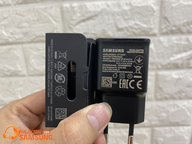 Bộ cáp sạc Galaxy A32 chính hãng Samsung 