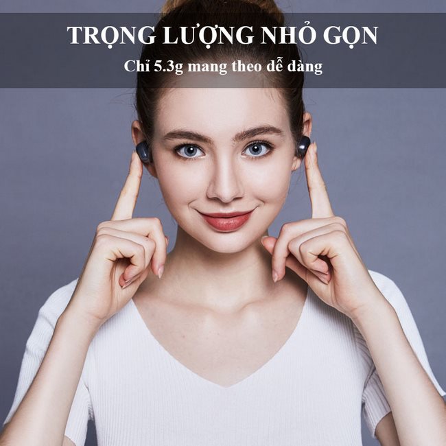 tai nghe bluetooth qcy q29 trọng lượng chỉ 5.3g