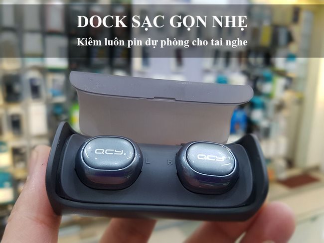 bộ dock sạc cao cấp của tai nghe bluetooth qcy q29