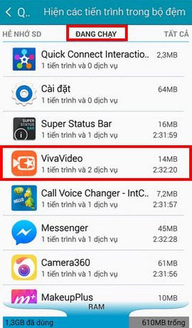 chặn ứng dụng chạy ngầm android