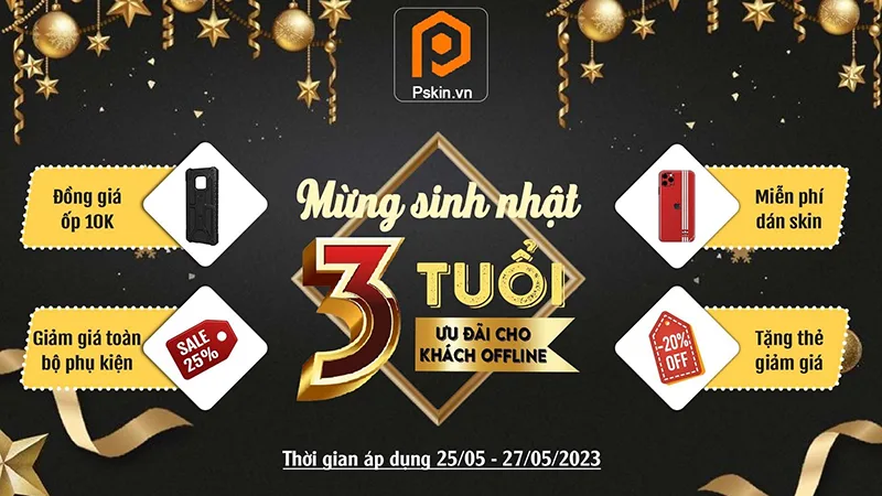 Mừng Sinh Nhật Pskin 3 tuổi - Ngày hội dán điện thoại MIỄN PHÍ_1