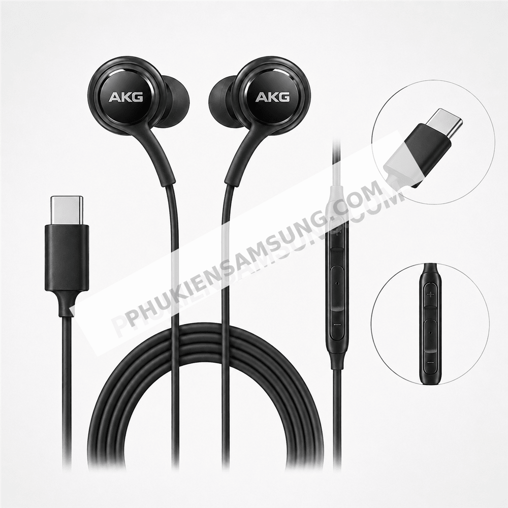 Tai nghe Samsung AKG chân Type C cho Galaxy M15 5G chính hãng