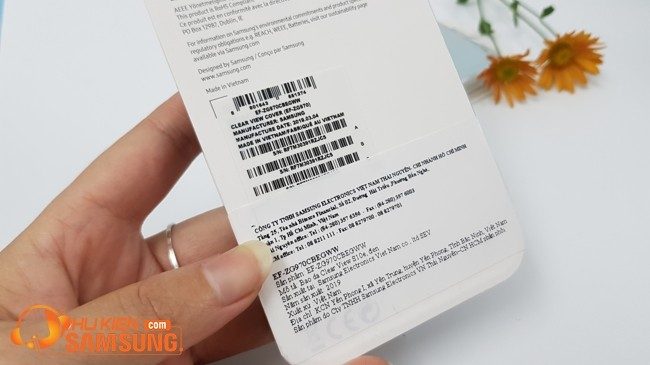 Bao da Clear View Galaxy S10 E chính hãng Samsung