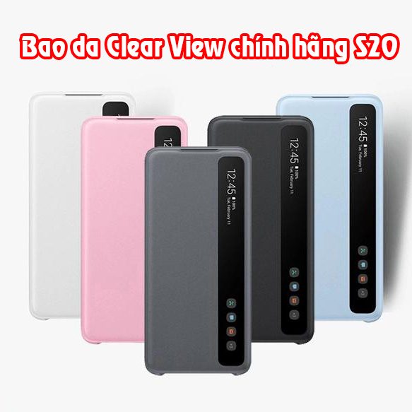 Bao da Clear View Samsung Galaxy S20 chính hãng cao cấp