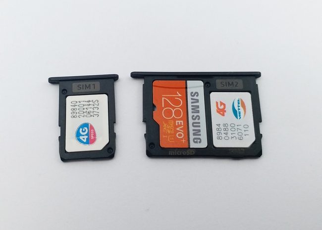 Bộ khay sim và khay thẻ nhớ Galaxy J7 Pro chính hãng
