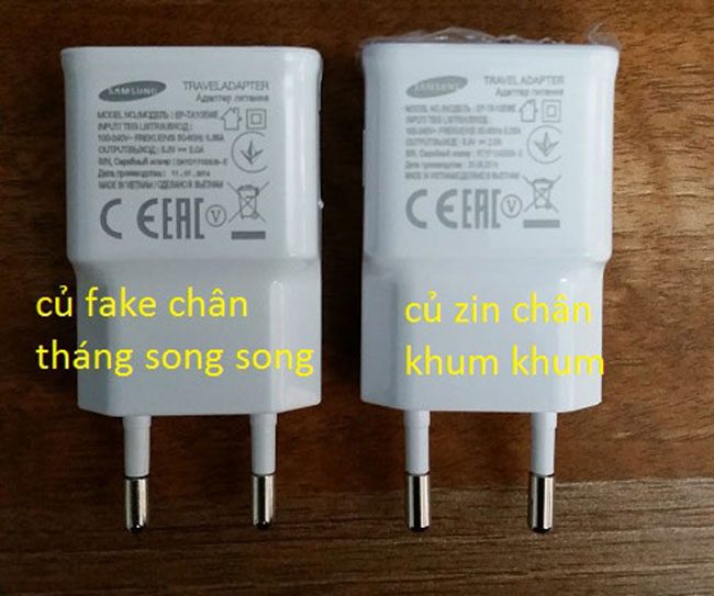 cách phân biệt sạc chính hãng samsung cách phân biệt sạc chính hãng samsung