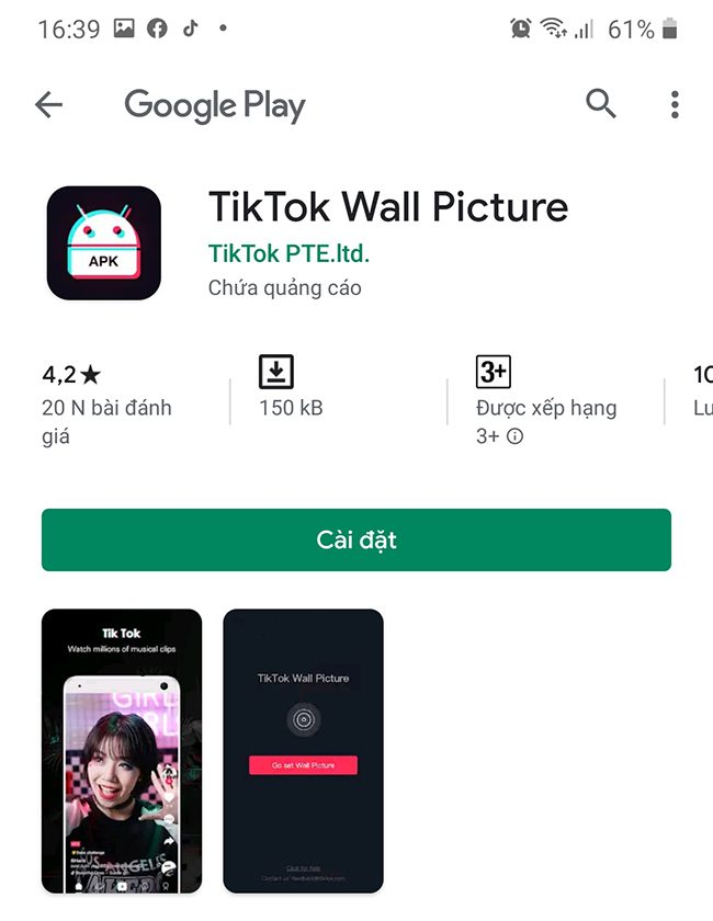 Đặt Video tik tok làm hình nền điện thoại trên Android
