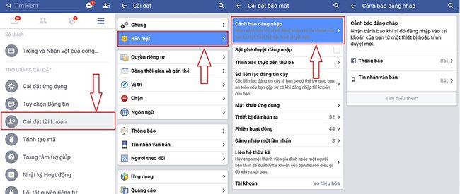 Bật cảnh báo khi có người khác đăng nhập tài khoản cá nhân - Bật bảo mật hai lớp trên Facebook Bật cảnh báo khi có người khác đăng nhập tài khoản cá nhân - Bật bảo mật hai lớp trên Facebook