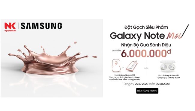 Đặt gạch Galaxy Note 20 Ultra, Note 20 mới ở đâu nhận quà khủng Đặt gạch Galaxy Note 20 Ultra, Note 20 mới ở đâu nhận quà khủng