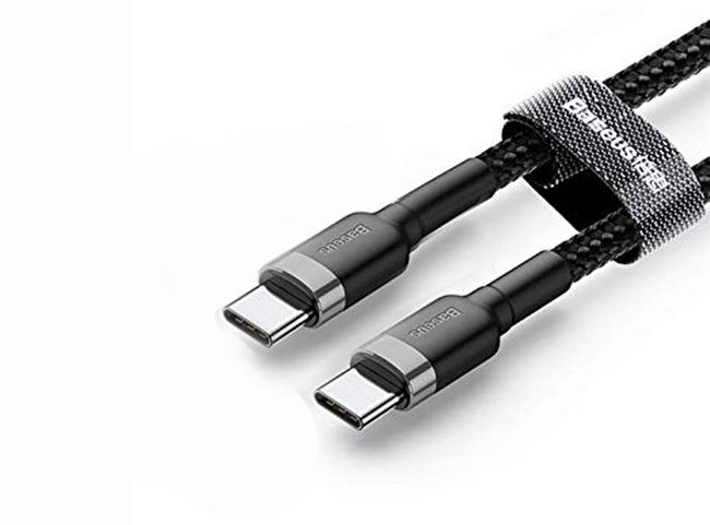 Dây cáp sạc 2 đầu Type C hỗ trợ sạc nhanh QC 3.0 chính hãng Baseus