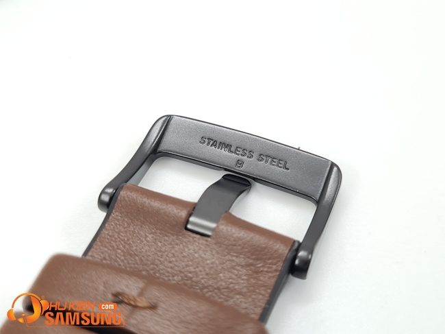 Dây đồng hồ 22mm da kết hợp silicon 