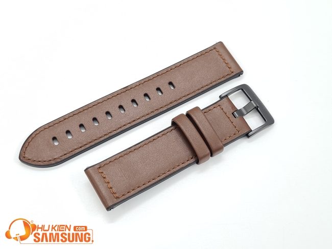 Dây đồng hồ 22mm da kết hợp Silicon đẹp xuất sắc