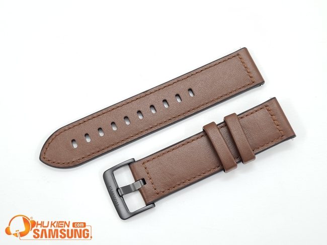 Dây đồng hồ 22mm da kết hợp silicon 