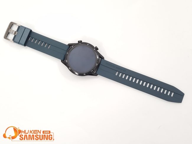 Dây đồng hồ cao su 22mm xanh cổ vịt đẹp giá rẻ
