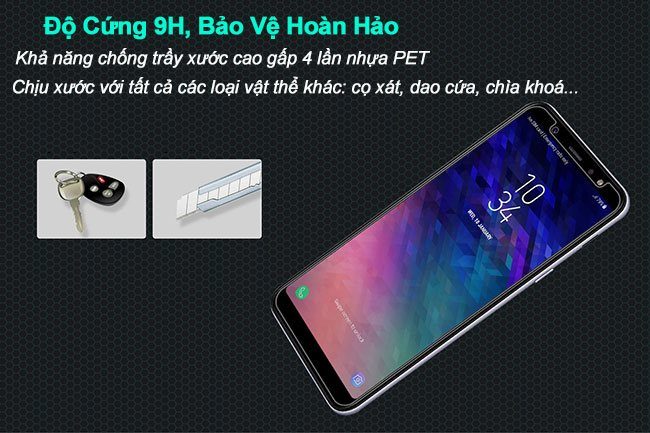 Kính cường lực Samsung A6 Plus Nillkin độ cứng 9H Kính cường lực Samsung A6 Plus Nillkin độ cứng 9H