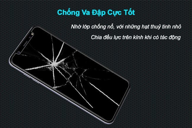 Lớp chống nổ kính cường lực A6 Plus Nillkin Lớp chống nổ kính cường lực A6 Plus Nillkin