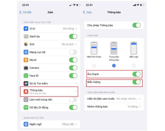 Zalo không nhận được thông báo Zalo không nhận được thông báo