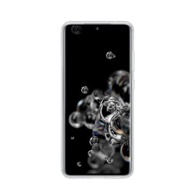 Ốp lưng Clear cover S20 Ultra đẹp  trong suốt viền màu