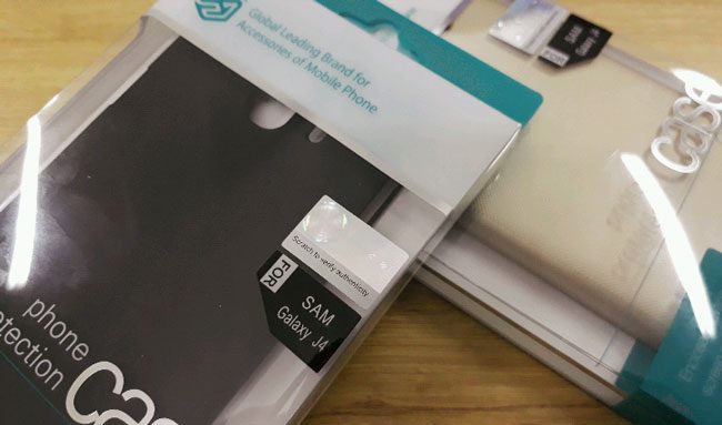 Ốp lưng Galaxy J4 hiệu Nillkin nguyên hộp, tem chống hàng giả