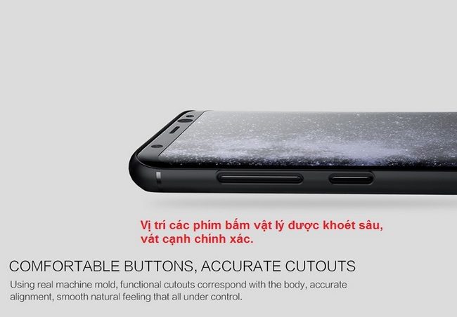 Ốp lưng dạng vân carbon Galaxy S8 hiệu Nillkin Ốp lưng dạng vân carbon Galaxy S8 hiệu Nillkin