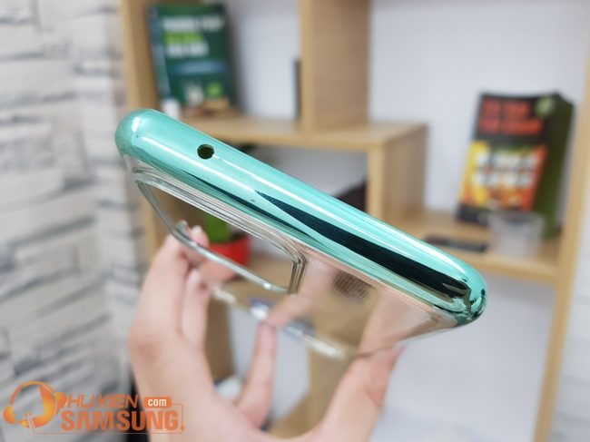 Ốp lưng Clear cover S20 Ultra đẹp  trong suốt viền màu