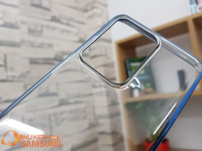 Ốp lưng Clear cover S20 Ultra đẹp  trong suốt viền màu