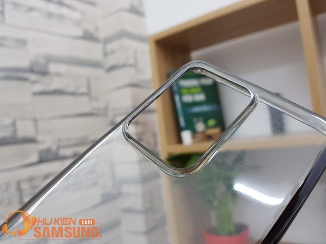 Ốp lưng Clear cover S20 Ultra đẹp  trong suốt viền màu
