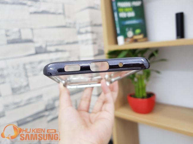 Ốp lưng Clear cover S20 Ultra đẹp  trong suốt viền màu