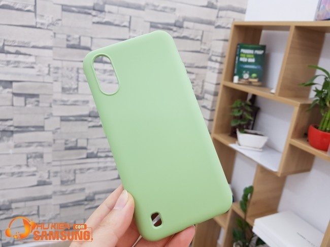 Ốp lưng  A01 Silicon màu đẹp chống bám vân tay