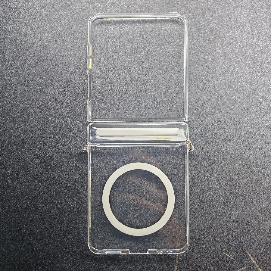 Ốp MagSafe Cho Galaxy Z Flip 7 Nhựa Cứng Trong Suốt – Bảo Vệ Bản Lề, Giữ Nguyên Vẻ Đẹp Nguyên Bản