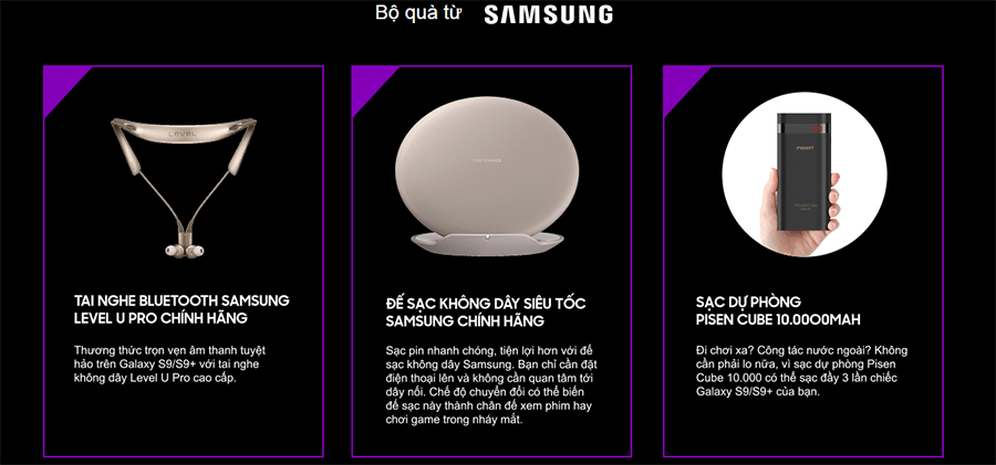 quà tặng S9 S9 Plus quà tặng S9 S9 Plus