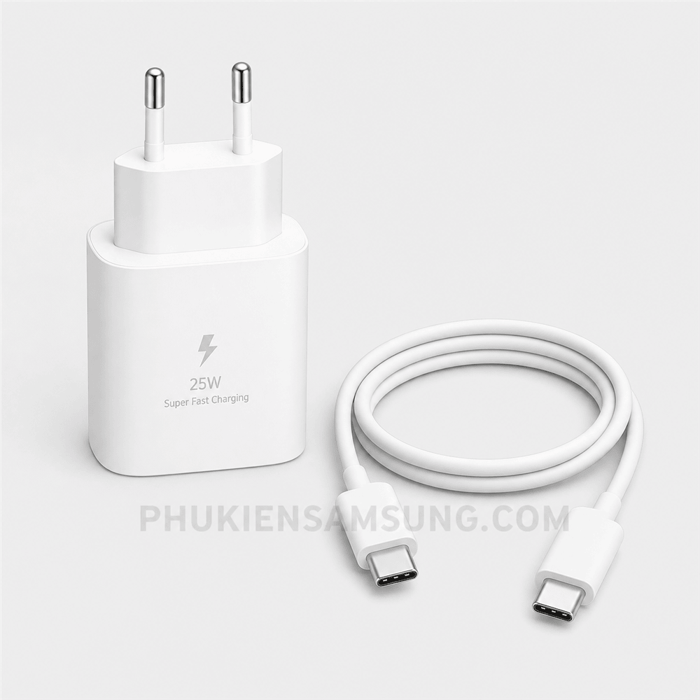 Sạc nhanh Samsung 25W cho Galaxy S22 Series