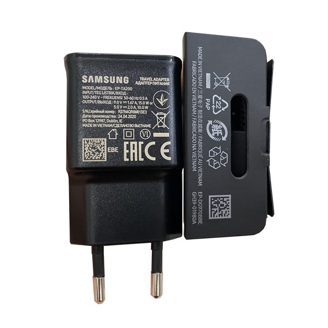 Bộ cáp sạc nhanh Galaxy A52 chính hãng Samsung 15W