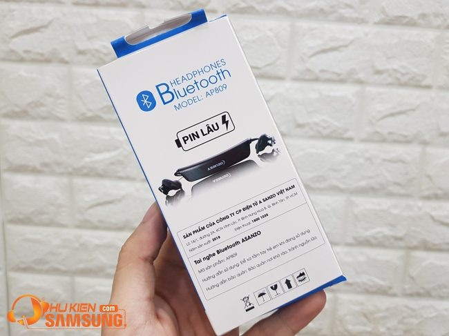Tai nghe Bluetooth đàm thoại tốt Asanzo AP809 cho IOS,Android