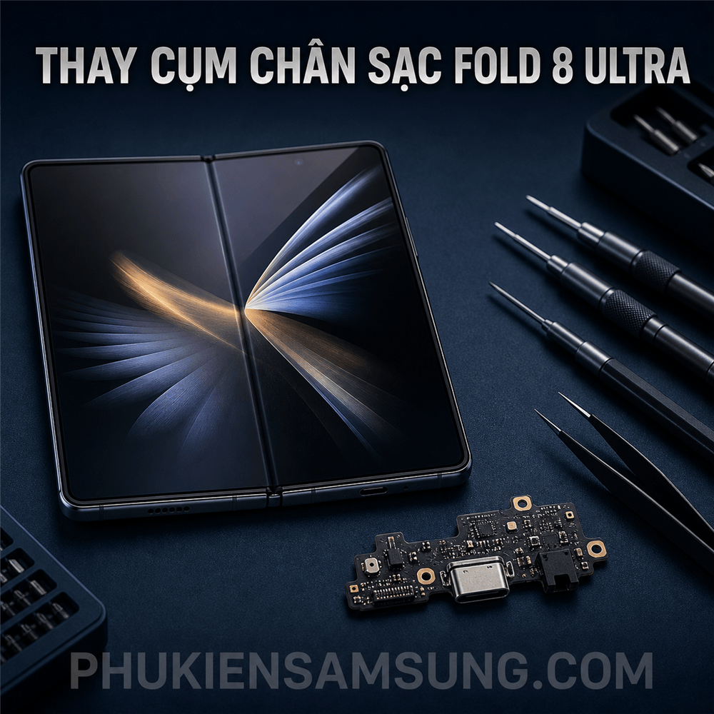 Thay cụm chân sạc Samsung Galaxy Fold 8 Ultra