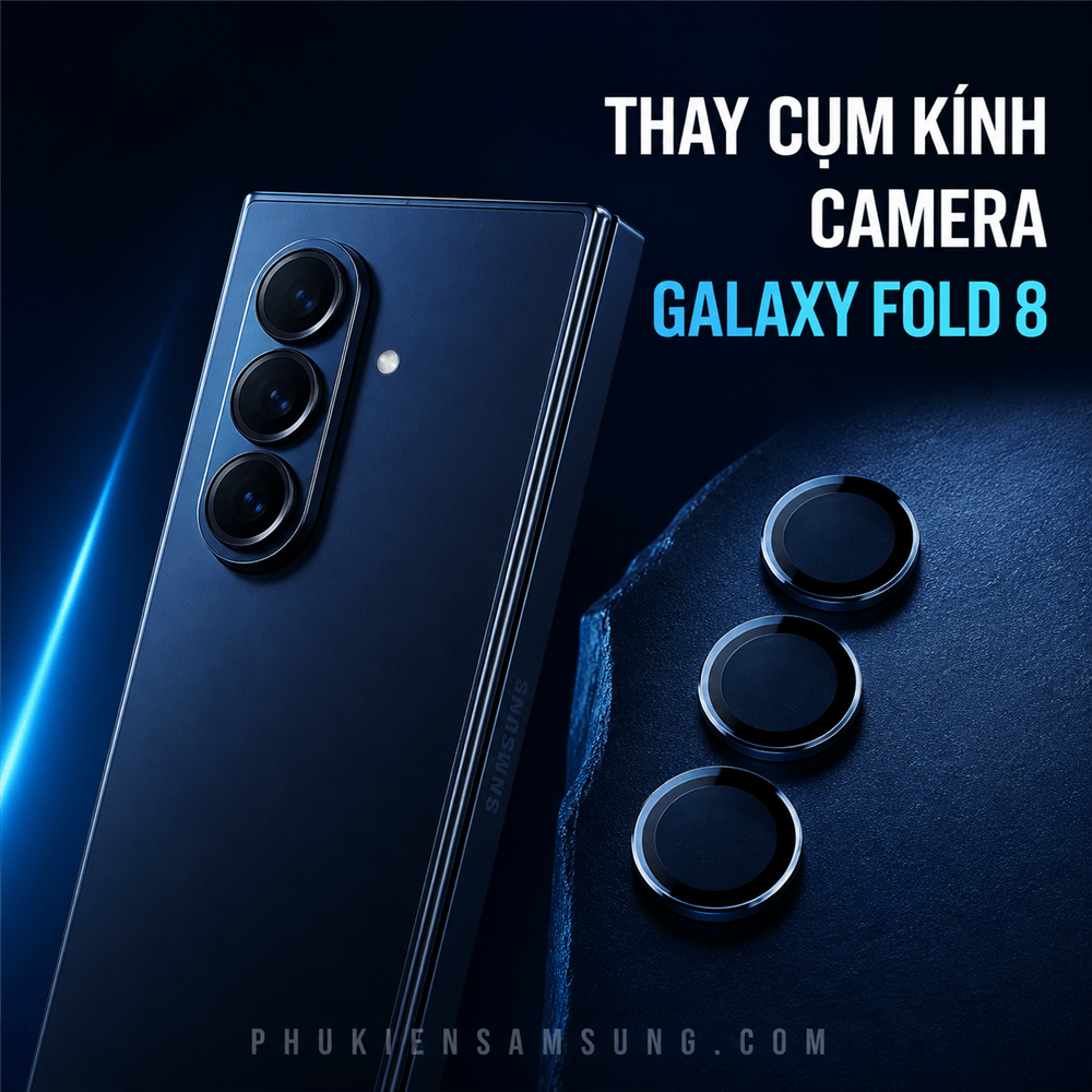 Thay cụm kính camera Samsung Galaxy Fold 8