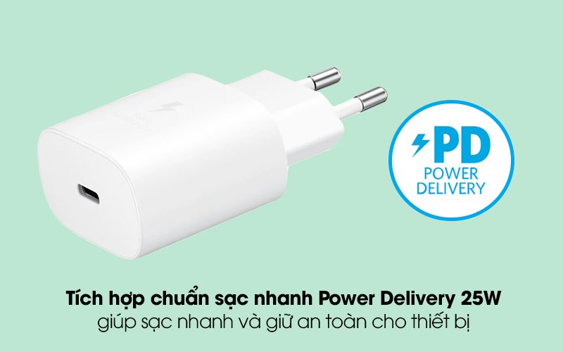 Bộ sạc nhanh 25w Samsung chính hãng dòng A Series, M Series