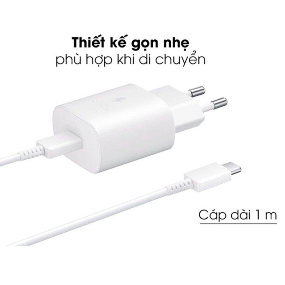 Bộ sạc nhanh 25w Samsung chính hãng dòng A Series, M Series