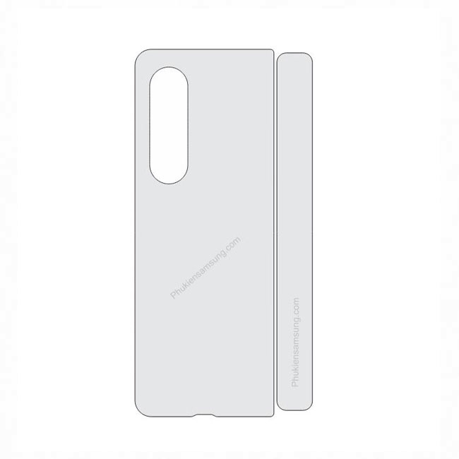 Miếng dán Full mặt lưng Samsung Z Fold 4 PPF dẻo Pskin