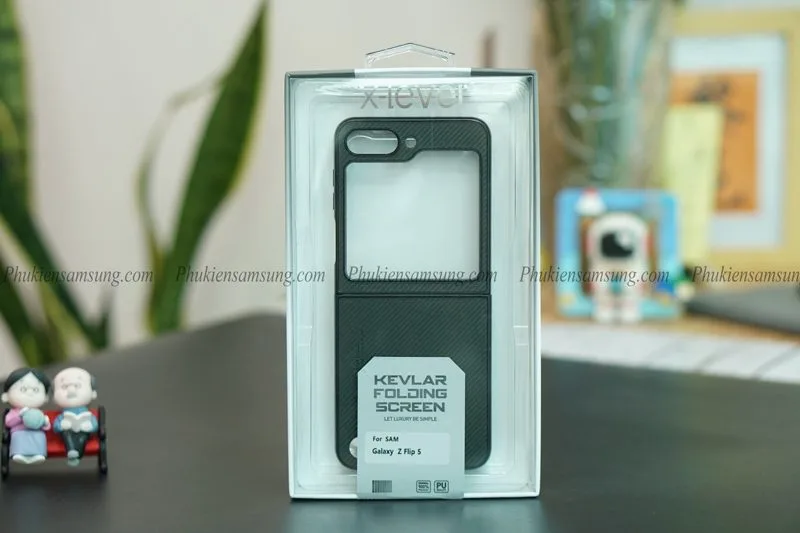 Ốp lưng Galaxy Z Flip 5 vân carbon X Level chống vân giá rẻ
