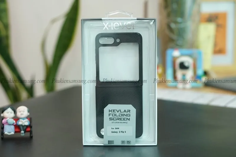 Ốp lưng Galaxy Z Flip 5 vân carbon X Level chống vân giá rẻ