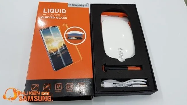 Kính cường lực full keo UV Galaxy S10 chính hãng