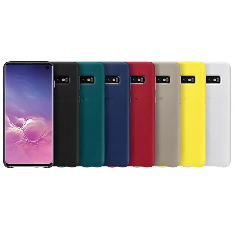 Ốp lưng Samsung Galaxy S10 Leather Cover chính hãng
