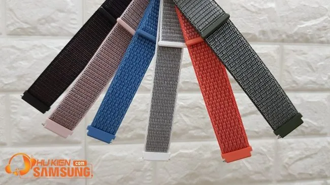 Dây đồng hồ vải dù 22mm dính cho cả nam và nữ
