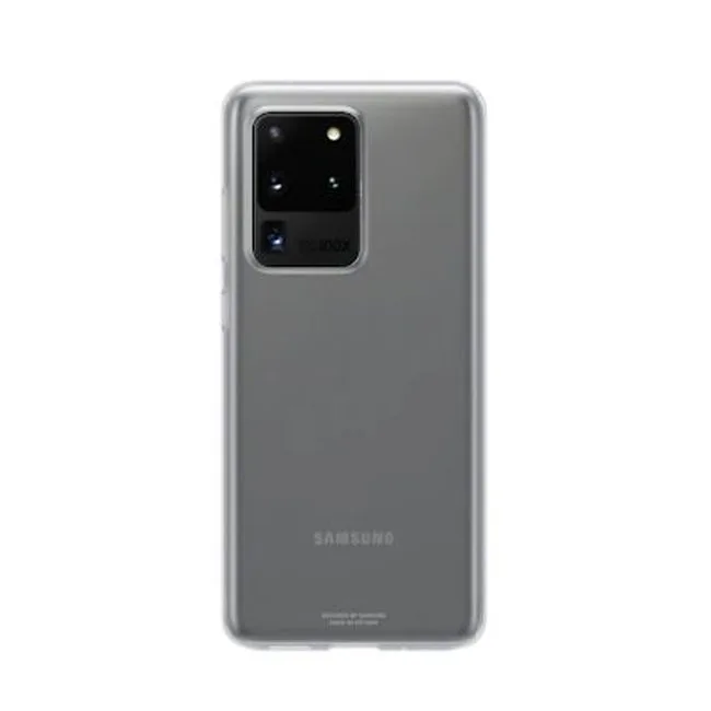 Ốp lưng Clear cover S20 Ultra đẹp  trong suốt viền màu