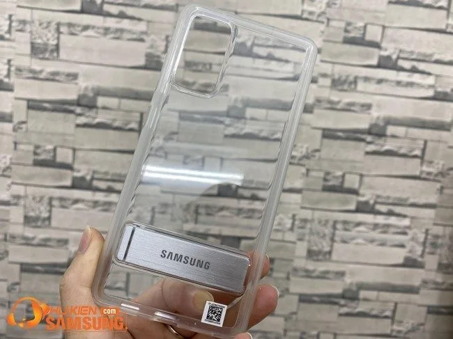 Ốp lưng Samsung S20 Fe Clear Standing chính hãng chống được
