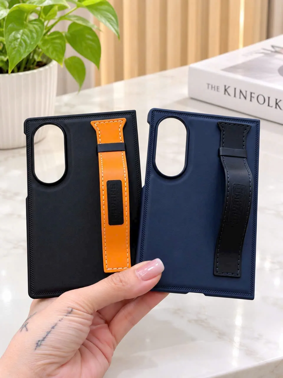 Ốp lưng Ravaka Lucas lưng da cho Galaxy Fold 8